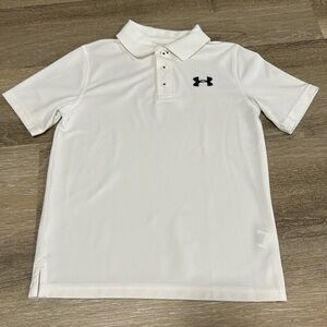 Like 🆕 Under Armour Youth Polo in white, Size M